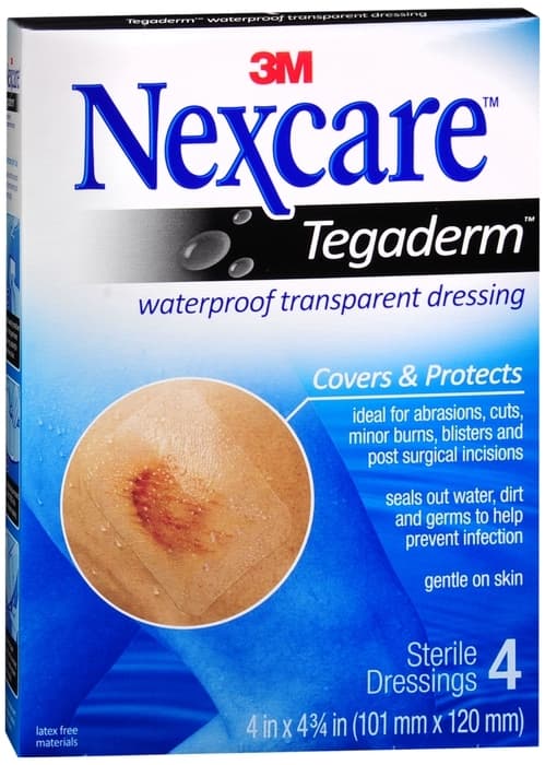 Buy Nexcare Tegaderm Transparent Dressings 4 Inches X 4-3/4 Inches 4 EA Online - HealthWarehouse Buy Nexcare Tegaderm Transparent Dressings 4 Inches X 4-3/4 Inches 4 EA Online - HealthWarehouse
