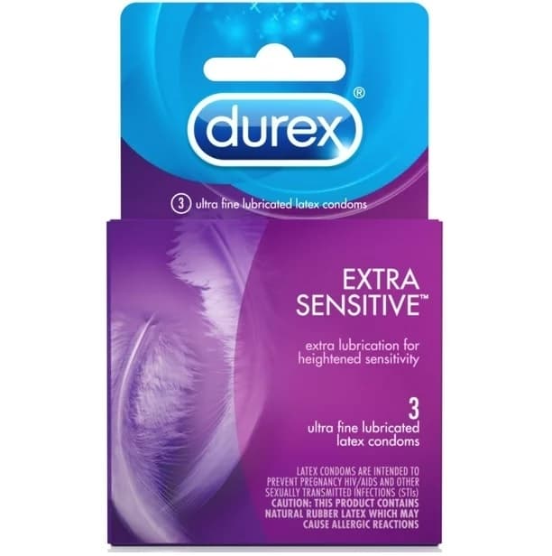 Buy Durex Extra Sensitive Condoms Lubricated Latex 3 ct Online - HealthWarehouse Buy Durex Extra Sensitive Condoms Lubricated Latex 3 ct Online - HealthWarehouse